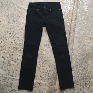 Gap girls black skinny leg jean pant